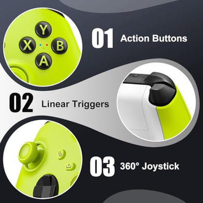 HEDYDK Wireless Controller For Xbox One,Yellow | Compatible with Xbox Controller Xbox Series X|S, Xbox One, Windows PC - color: Yellow