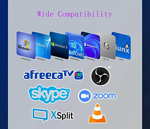 Capture Card, 2023 4K 60HZ Audio Video HDMI Capture Card，HDMI to USB 3.0 / USB C 1080P 60HZ Capture Card,Capture Card for Streaming/Nintendo Switch/PS3/PS4/YouTube/Xbox/Camera/PC/OBS