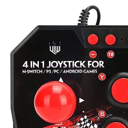 Arcade Fight Stick, Wired Arcade Joystick Arcade Fight Stick Portable Arcade Fight Stick Wired Arcade Joystick Arcade Games Accessories for Switch PC PS3 Arcade Fight Stick