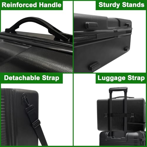 Xbox Series X Carrying Case, Compatible with XSX Console/Controllers/Headset/Games and Other Accessories - Protective Travel Case with Hard Shell & Customized Foam for Storage (Original Xbox Style)