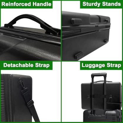 Xbox Series X Carrying Case, Compatible with XSX Console/Controllers/Headset/Games and Other Accessories - Protective Travel Case with Hard Shell & Customized Foam for Storage (Original Xbox Style)