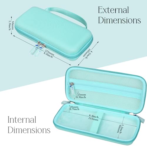 worfty Travel Carrying Case for Retroid Pocket G2/ 6/ 5/ 4/ 4pro Game Handheld Console (Case Only) - Hard Protective Carrying Storage Bag (Teal) - color: Teal