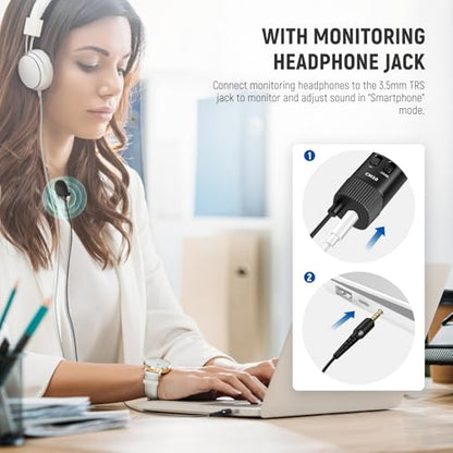 NEEWER 3.5mm TRRS Lavalier Lapel Microphone Plug & Play Mini Clip on Mic Omnidirectional Condenser for Camera Phone PC, Low Frequency Cut, Gain Control, Monitoring Headphone Jack, CM10 - style: CM10(1-Pack)w/3.5mm TRRS Plug