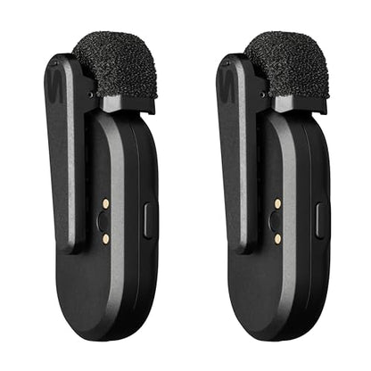 Shure MoveMic 2 Kit Wireless Lavalier Microphone System | Two Bluetooth clip-on lav mics with camera receiver for DSLR, iPhone, Android, Mac and PC; 24-hour charge, IPX4 - style: Two Channel Kit