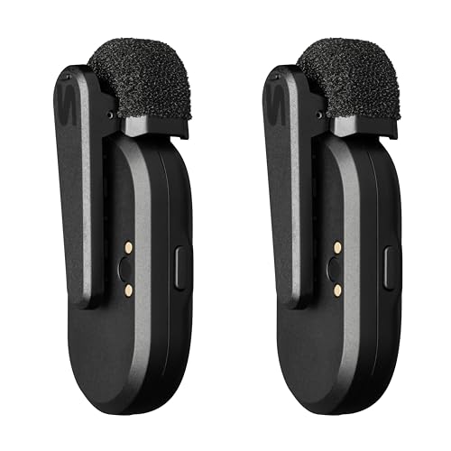 Shure MoveMic Two - Pro Direct to Phone Wireless Lavalier Microphones for iPhone & Android, 2 Bluetooth Mini Mics, 24 Hours Charge, Quick Set Up, IPX4, Compact & Portable Clip Lavs (MV-Two-Z7) - style: Two Channel