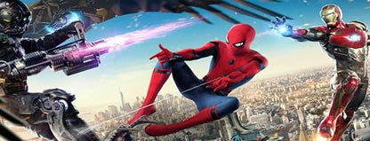 Cartoon Pattern Extended Gaming Mouse Pad, 31.5 x 11.8 Inches Non-Slip Keyboard Mat with Stitched Edge for Gaming & Office (Spide) - color: Spide