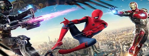 Cartoon Pattern Extended Gaming Mouse Pad, 31.5 x 11.8 Inches Non-Slip Keyboard Mat with Stitched Edge for Gaming & Office (Spide) - color: Spide
