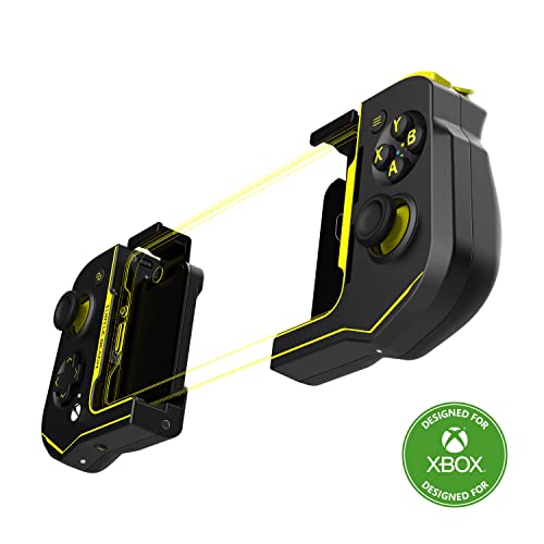 Turtle Beach Atom Mobile Game Controller with Bluetooth for Cloud Gaming on Xbox Game Pass with Android Mobile Devices - Compact Shape & Console Style Controls – Black/Yellow - color: Black/Yellow