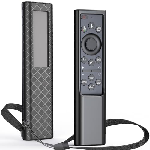 Remote Cover for Samsung Smart TV, Silicone Protective Case for Solar Cell BN59-01357 BN59-01385 BN59-01265A BN59-01388A Controller Case Skin Sleeve Black - color: Black