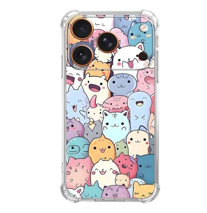 Dopamine Full Screen Monster Case for iPhone 17 Pro Max,Color Block Cute Monster, Trendy Cool Soft TPU Bumper Cover Case for iPhone 17 Pro Max - color: Cute