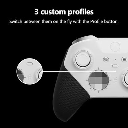 Xbox Wireless Gaming Controller | Elite Series 2 Core | Robot White | Console, PC, and Cloud Devices | Adjustable Thumbsticks | Trigger Locks - color: Robot White