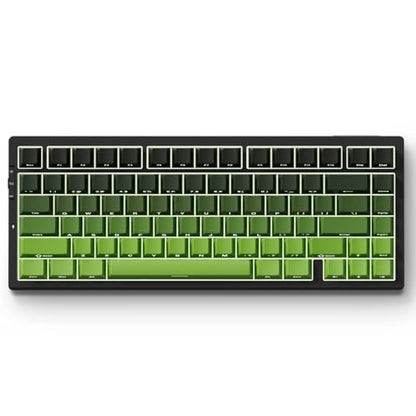 MCHOSE G75 PRO 75% Wireless Mechanical Keyboard, TKL Keyboards Tri-Mode BT5.0/2.4GHz/USB-C, Hot Swap Custom Creamy Keyboards Linear Switch, Double Shot PBT Keycaps RGB LED Backlit, Black&Green - color: Black&Green
