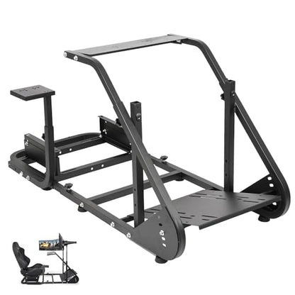 Marada Racing Simulator Cockpit with TV Bracket Mounting Holes Fit for Logitech/Fanatec/Thrustmaster G923 G27 G29 G920 T300, Adjustable Driving Simulator, No Steering Wheel Pedal TV Seat