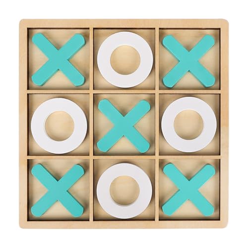 Tic Tac Toe Game - Classic XO Board Game for Kids and Adults - Portable Travel Games for Fun Family Game Night, 7" x 7" - color: Tic Tac Toe