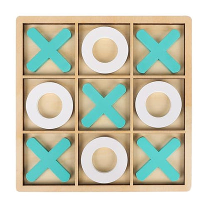 Tic Tac Toe Game - Classic XO Board Game for Kids and Adults - Portable Travel Games for Fun Family Game Night, 7" x 7" - color: Tic Tac Toe