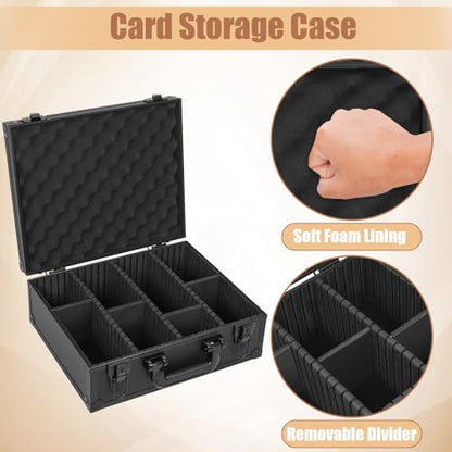 Toploader Storage Box for 3" x 4" 35pt Rigid Card, Magnetic Card Case | Portable Top Loader Card Case with 7 Removable Dividers, Holds 600+ Toploaders, Magnetic Holders for Sports Trading Cards - size: For 600+ Toploaders