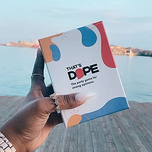 That's Dope: The Party Game for Strong Opinions • Core Pack | 288 Topic Cards, 6 Voting Card Game Set | Fun Adult and Family Party Game
