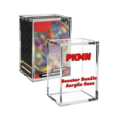 (1 Pack) Standard Height Booster Bundle Acrylic Case, Magnetic Display Case | 8mm Crystal-Clear Acrylic, Magnetic, Stackable, Fits Standard-Height Booster Bundles & Build & Battle Boxes - color: Clear- 1pack, size: For Standard Booster Bundle Box