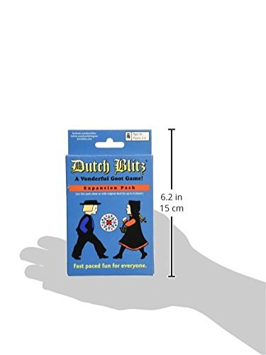 Dutch Blitz Expansion Pack - 4 New Card Colors - 160 Cards for 4 Players | Add 4 more players for 8 total, fast-paced Vonder-fast card game, includes carriage, bucket, pump and plow deck designs