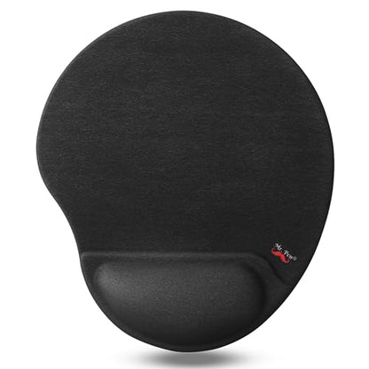 Mr. Pen- Ergonomic Mouse Pad with Wrist Rest | Breathable Fabric with Memory Foam Cushion, Non-Slip Rubber Base, Gel Mouse Pad with Wrist Support - color: Black