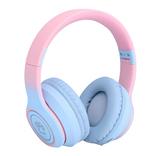 Over Ear ANC Active Noise Cancelling Headphone Gaming Headset for Long Term Wear 1 Unit (Blue) - color: Blue