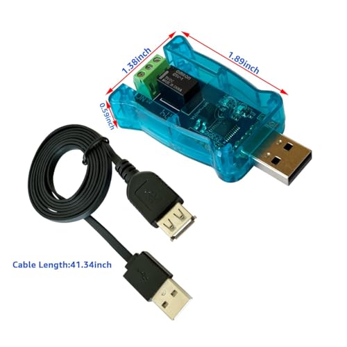 DSD TECH SH-UR01A USB Relay Controller for Computer and Laptop(1CH) - size: 1CH