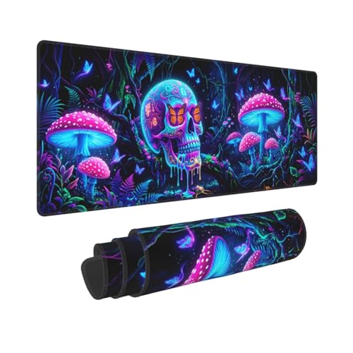 Extended Gaming Mouse Pad, Large Mouse Mat, XL Desk Pad for Keyboard and Mouse, Non-Slip Rubber Base & Stitched Edges for Gamer Office 31.5x11.8 in - color: 12