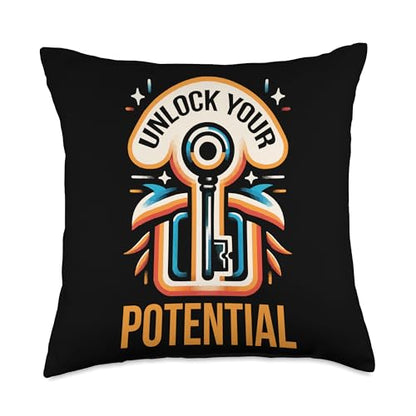 Escape Room Game Lockpicking Puzzle Room Exit Game Throw Pillow - size: 18x18