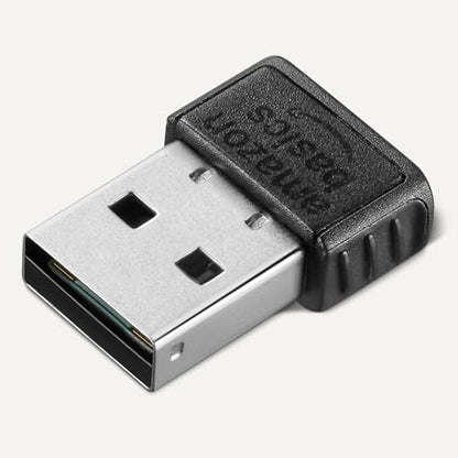 Amazon Basics Bluetooth 5.4 USB Adapter Dongle for PC, USB Receiver for Bluetooth Mouse, Keyboard, Laptop, Works with Windows 11/10/8.1