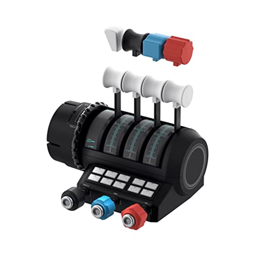 Turtle Beach VelocityOne Flight Universal Control System - Xbox Series X & Xbox Series S, Xbox One & Windows 10 & 11 PCs with Yoke Handle, Throttle Quadrant, Trim Wheel & Rudder Controls | Xbox Series X|S, Xbox One, Windows PC, Complete Controls, Yoke Han
