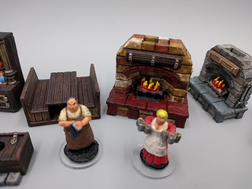 Bustling Inn & Tavern Scatter Terrain Set – 28/32mm Miniature Accessories