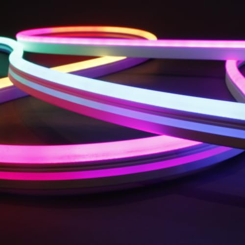 LIFX Neon Flex Rope Lights - 16ft Outdoor LED Rope Light - Compatible with Alexa | Matter Certified, Apple Homekit, WiFi 2.4GHz, Polychrome 60 Zones, RGB 1500-9000K, 2150 lm, IP67, for patios, eaves, pathways - style: 16FT Outdoor