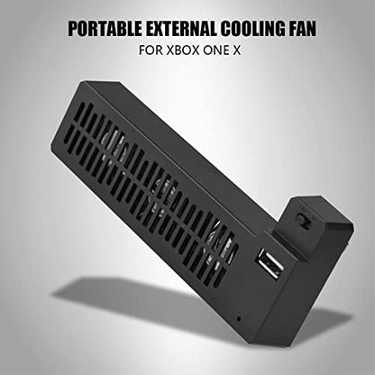 USB External Cooling Fan, Cooling Fan Docking Station, Side Mounted USB Cooling Fan Base Stand Dock for Game Console