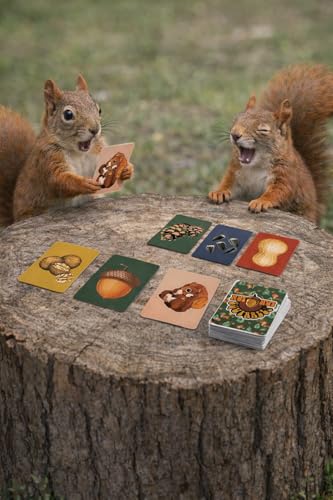 nut nut Squirrel! - A Quick, Nutty Card Game for Kids & Families. Guard Your Nuts from Those Sketchy Squirrels in a Game Filled with Strategy and Surprise! | Multiple Award Winner | from PBN'J Games