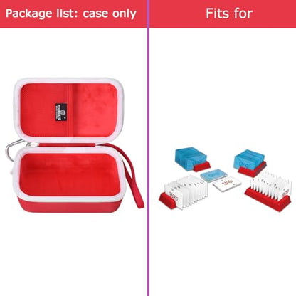 Tourmate Hard Case Replacement for Winning Moves RACK-O, Retro package Card Game (Case Only) (Red + White) - color: Red + White