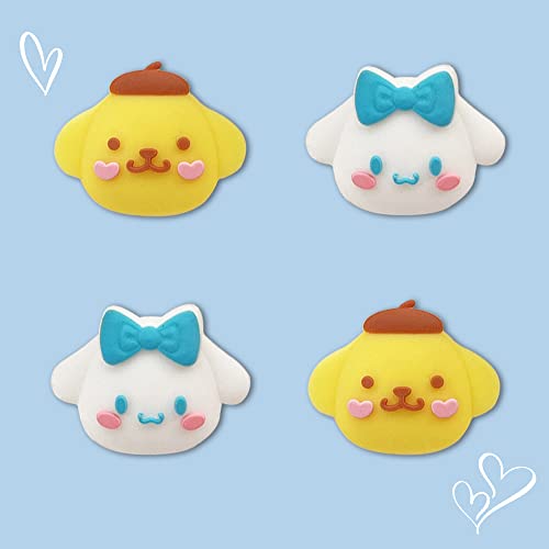 PERFECTSIGHT Cute Thumb Grip Caps for Switch 2 2025, PS5, PS4, Xbox Series X/S, Xbox One, Switch PRO Controller, 4PCS Kawaii Soft Skin Rubber 3D Analog Thumbsticks Grips Joystick Cover, Big Ear - color: Big Ear