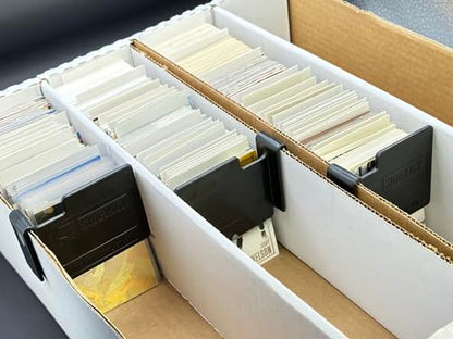 SIDEKICK Mini Card Box Divider (5-Pack) Trading/Gaming/Baseball Card Storage Box Divider Protect What You Collect - Proudly Made in the USA - color: Black