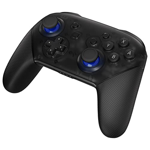 eXtremeRate Blue & Black Replacement 3D Joystick Thumbsticks, Analog Thumb Sticks with Cross Screwdriver for Nintendo Switch Pro Controller - color: Black & Blue