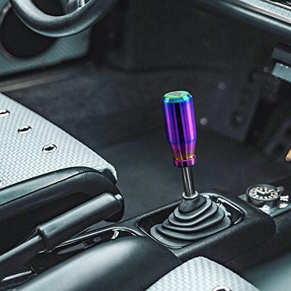 Multicolor 6 Speed Weighted Manual Automatic Gear Shifter Shift Knobs Lever with 4 Metal Adapters Fit Compatible with Manual Cars Most Automatic Cars - color: AAL-C-04-02