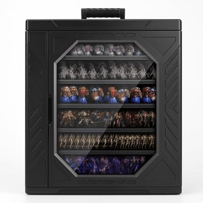 Miniature Carrying Case, Display and Transport Action Figure Display case for Warhammer 40k. (rectangular)