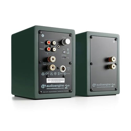 Audioengine A2+ Wireless Computer Speakers – Bluetooth Desktop Speakers | with 24-Bit DAC for PC, Mac, Gaming and Music - Green - color: Matte Green, style: Desktop