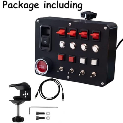 Obokidlyamor Simulator American Truck 27 Customizable Button Box 3 For G27/G29/G920/G923 Steering Wheel;PC Central Control Box Controler For ATS/ETS2 for MOZA R3/R5/R9/R12 Base (Style-2) - size: Style-2