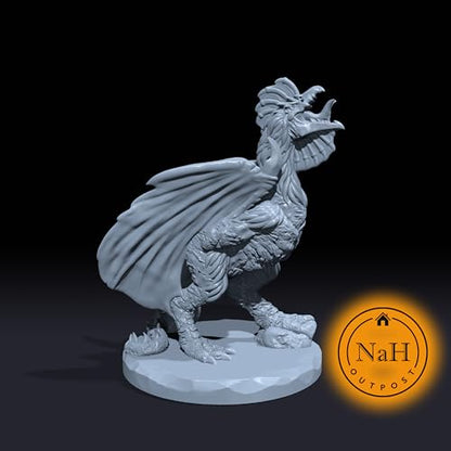 Gorgonbeak The Petrifier | Cockatrice | Monstrosity Miniature for Tabletop Games Like D&D and War Gaming Large - size: Large