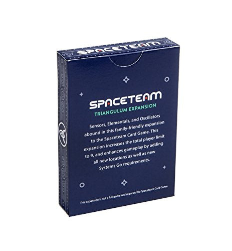 Stellar Factory Spaceteam Expansion: Triangulum | 54 Cards | 6-9 Players | Increased Difficulty | 100% Plastic Cards