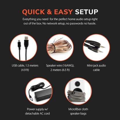 Audioengine A2+ Wireless Computer Speakers – Bluetooth Desktop Speakers | with 24-Bit DAC for PC, Mac, Gaming and Music - White - color: Gloss White, style: Desktop
