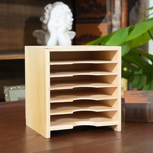 Premium Montessori Card Cabinet – 6-Layer Wooden Storage Organizer for Geometric Cards, Nomenclature & Learning Materials, Compact Classroom Organization, Homeschool Kids Ages 3-6 (No Assembly) - color: Geometric Card Cabinet
