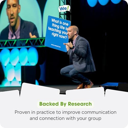 We! Connect Cards - Conversation Cards to Build Trust & Connection - Ideal Office Games, Ice Breakers & Educational Team Building Games - Featured by TEDx (60 Color-Coded Pieces) - color: We! Connect Cards
