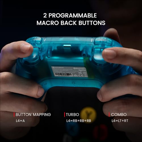 GameSir Nova Wireless Switch Pro Controller - Switch/Lite/OLED, Hall Effect Joysticks, RGB LED, Turbo, Programmable, Motion Control, Wake Up Function (White)
