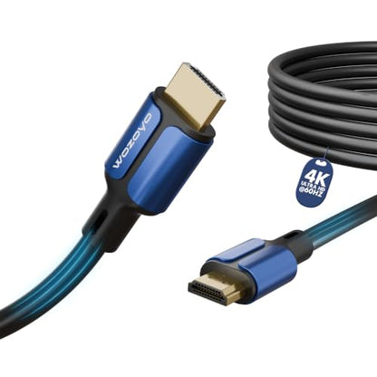 HDMI Cable V2.0 with Ethernet, Ultra HD 3D/4K@60Hz,16.5 Feet, 18Gbps Transmission Speed, HDR, Dolby Atmos, Compatible with All HDMI Devices Laptop Desktop TV Set-top Box Gaming Console