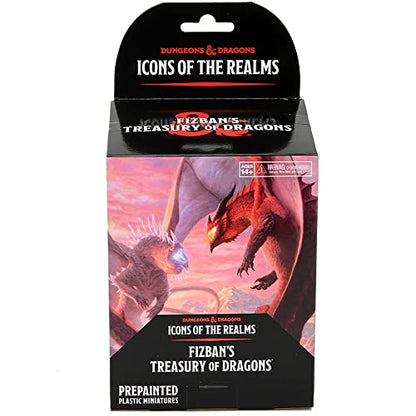 WizKids D&D Icons of The Realms: Fizban's Treasury of Dragons - Booster (Set22) - Contains 4 Miniatures, Pre-Painted, Pre-Assembled, Dungeons & Dragons - style: Booster